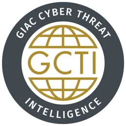 Insignia de la certificación GIAC Cyber Threat Intelligence
